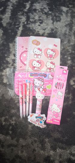 NEW HELLO KITTY STATIONARY BUNDLE
