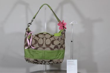 Vintage Green Coach Shoulder Bag