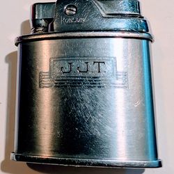 Vintage 1949 Ronson Sport Lighter Engraved "JJT"