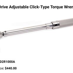 Snap on torque rachet 
