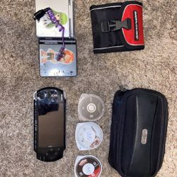gameboy sp + psp with games 