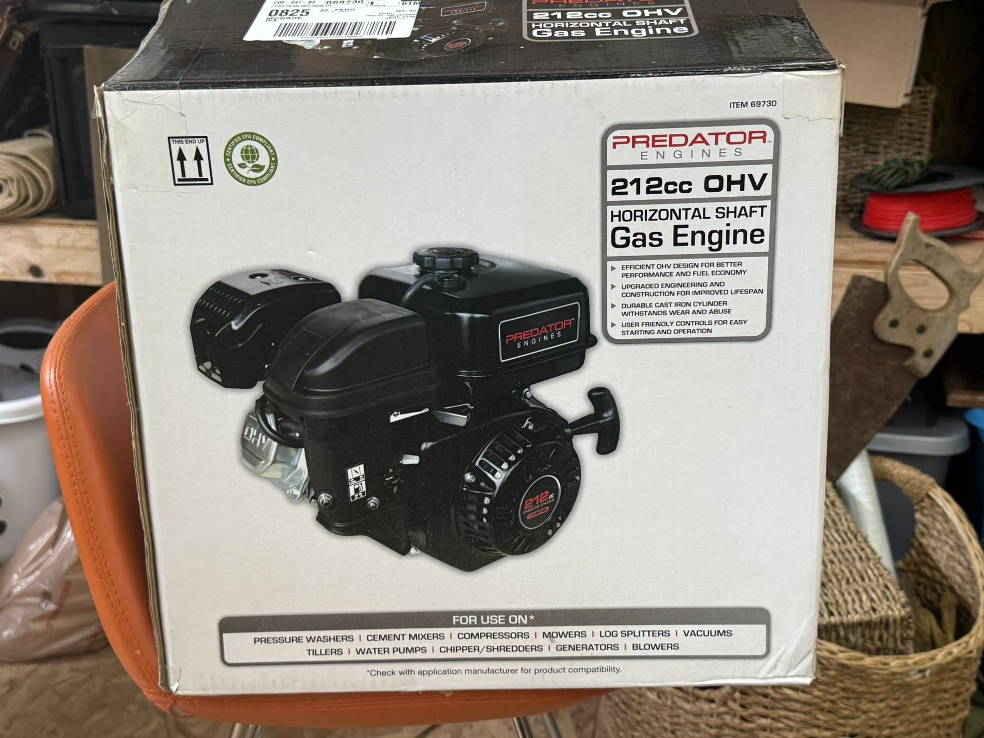 Predator 212 Cc OHV Horizontal Shaft Gas Engine