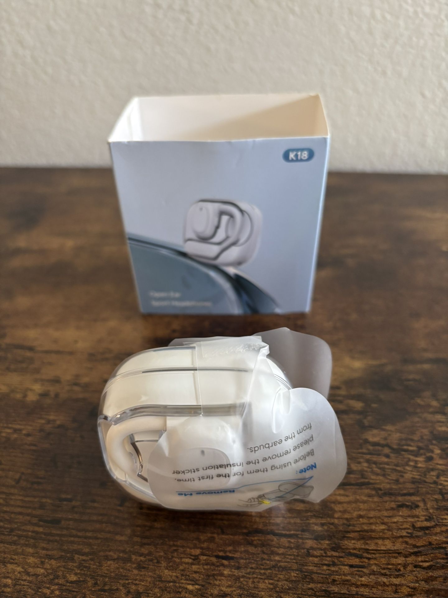 Open Ear Sport Headphones New! White