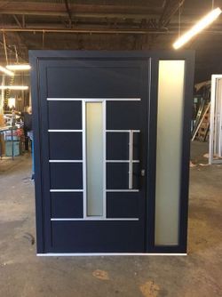 Modern Entry Door with Sidelite