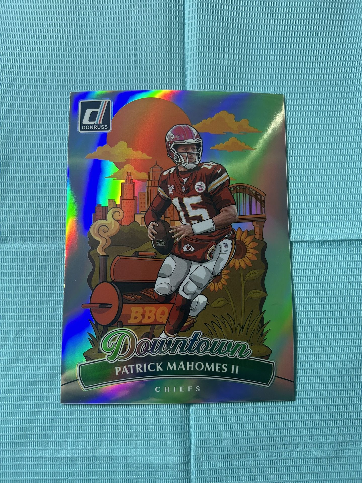 2025 Panini Donruss Patrick Mahomes Kansas City Chiefs Oversized Downtown #1