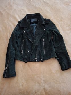 NYC BLANC dark Green Suede Jacket 