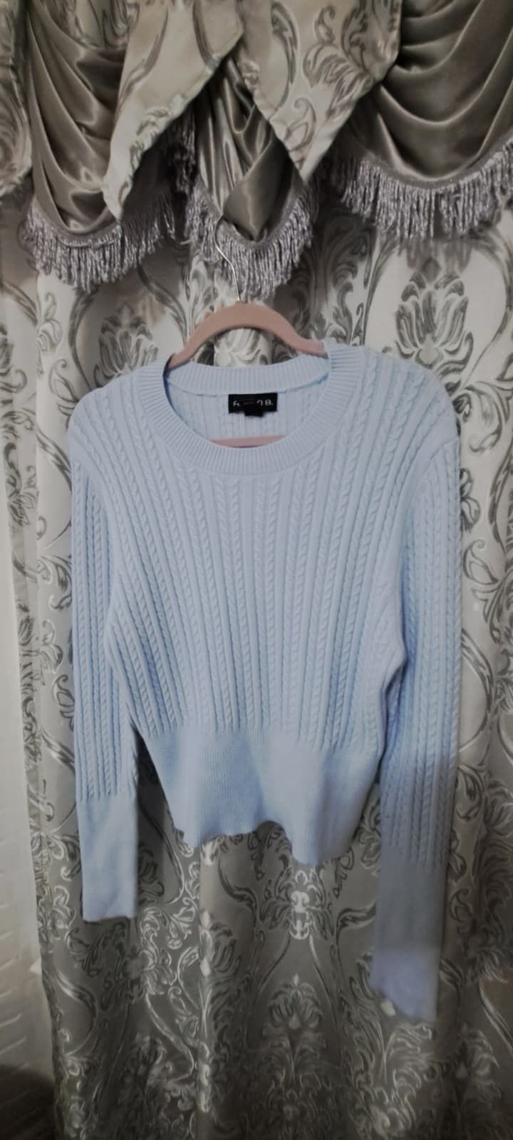 Arden B. Cable Knit Sweater Size XL - Light Blue