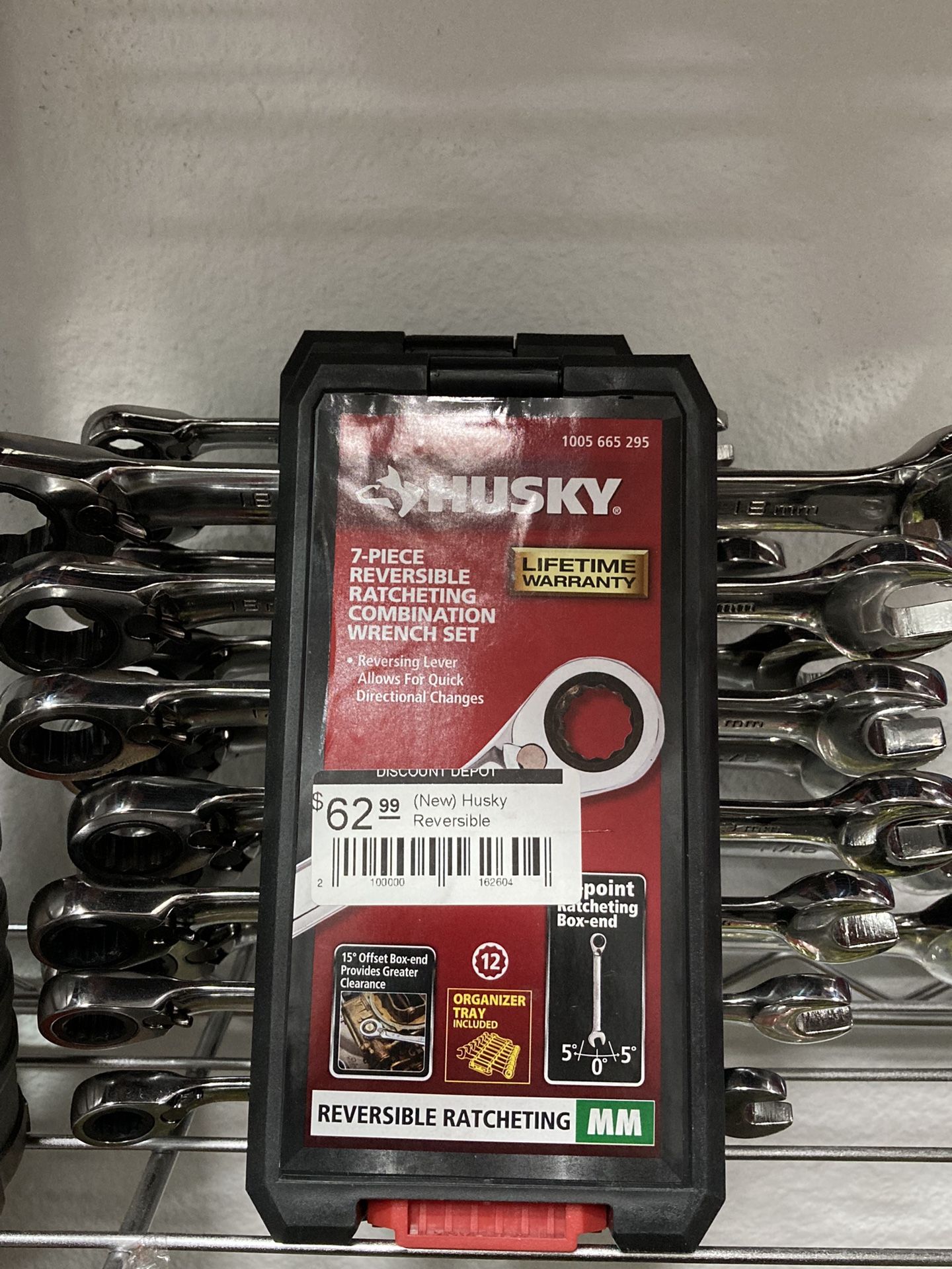 Husky Reversible Ratcheting MM Combination Wrench Set (7-Piece)