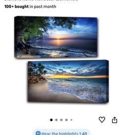 2 Pack Diamond Dot Sunset Ocean Beach 