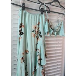 2 Piece Mint Free Skirt Set