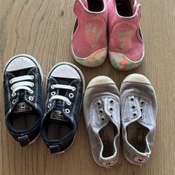 3 Pairs Of Shoes For Girls Size 7