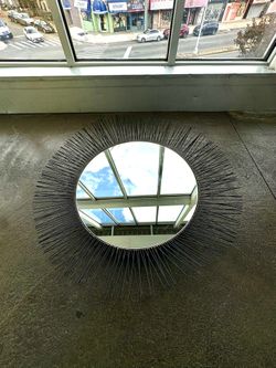 Abstract Art Midcentury Modern Minimalist - Arteriors Home Ziggy Mirror Wall Mirror 