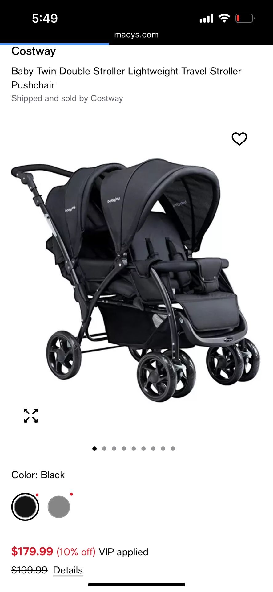 Double Baby Stroller
