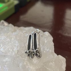Sterling Silver Ballerina Slippers Charm