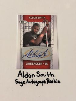 Aldon Smith San Francisco 49ers All-Pro LB Sage Short Print Autograph Insert Rookie Card.