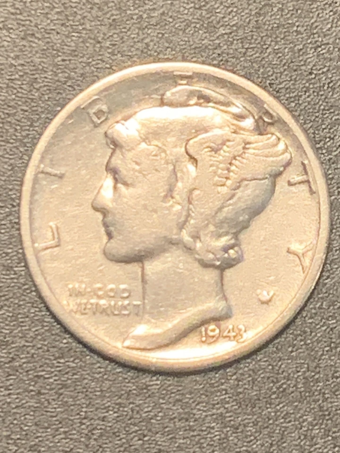 1943 Silver Winged Liberty head Dime