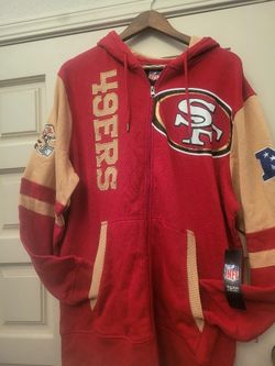 Brand New Men's 49ers Zip Up Hoodie Jacket