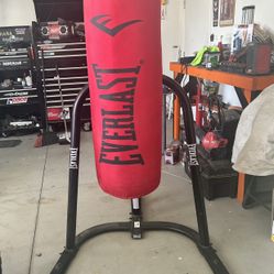 Everlast punching bag and Stand