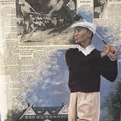 Ben Hogan Takes 4th US Open' Ltd Ed Doug London Print #46/950
