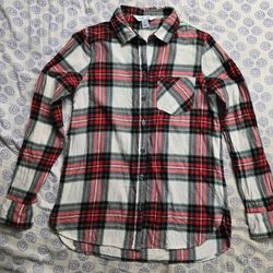 Old Navy Boy's Classic Plaid Shirt Size S