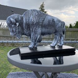 The Old Gray Buffalo Statue