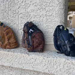 Kids Leather Baseball Gloves