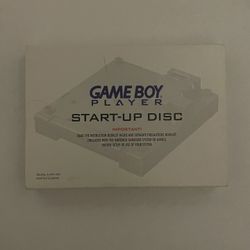 Nintendo Gameboy Player Start Up Disc Box With Paperwork Rare