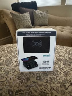 📣 FOR SALE: Wireless 100W Wisdom Fast Charger – Two-Seater Multi-Port Wireless Charging Station