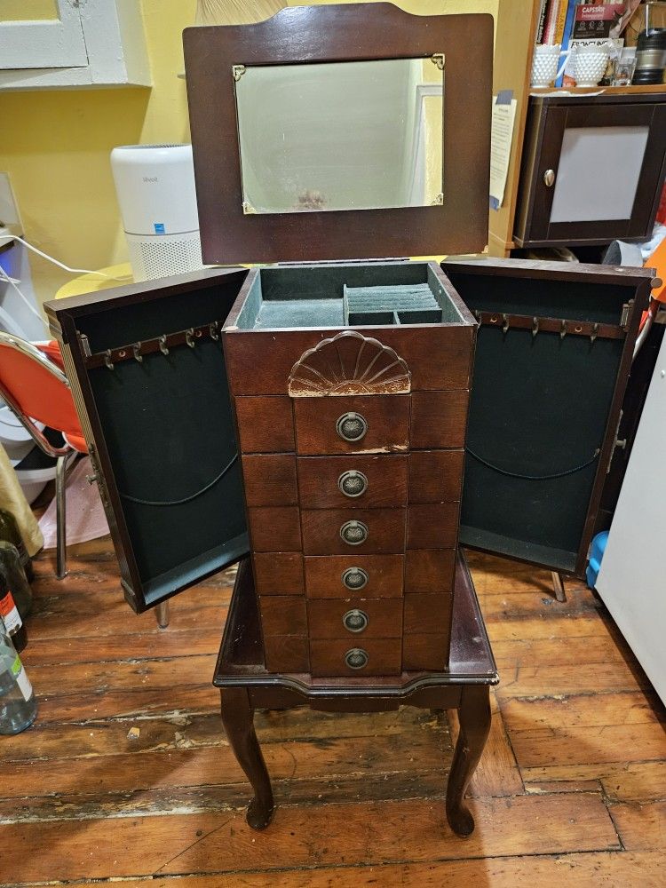 Vintage Jewelry Armoire