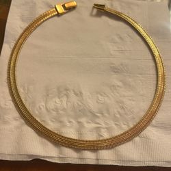 Vintage Vintage Pat Pend. Napier Very Fine Gold Plated Fancy  Paisley Design Necklace RARE Color Never Change 