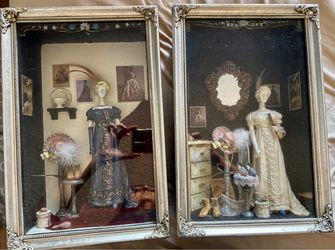 Vintage Diorama shadow boxes