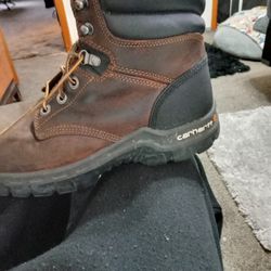 Brown And Black Leather Carhartt. Size-9.5 Mens