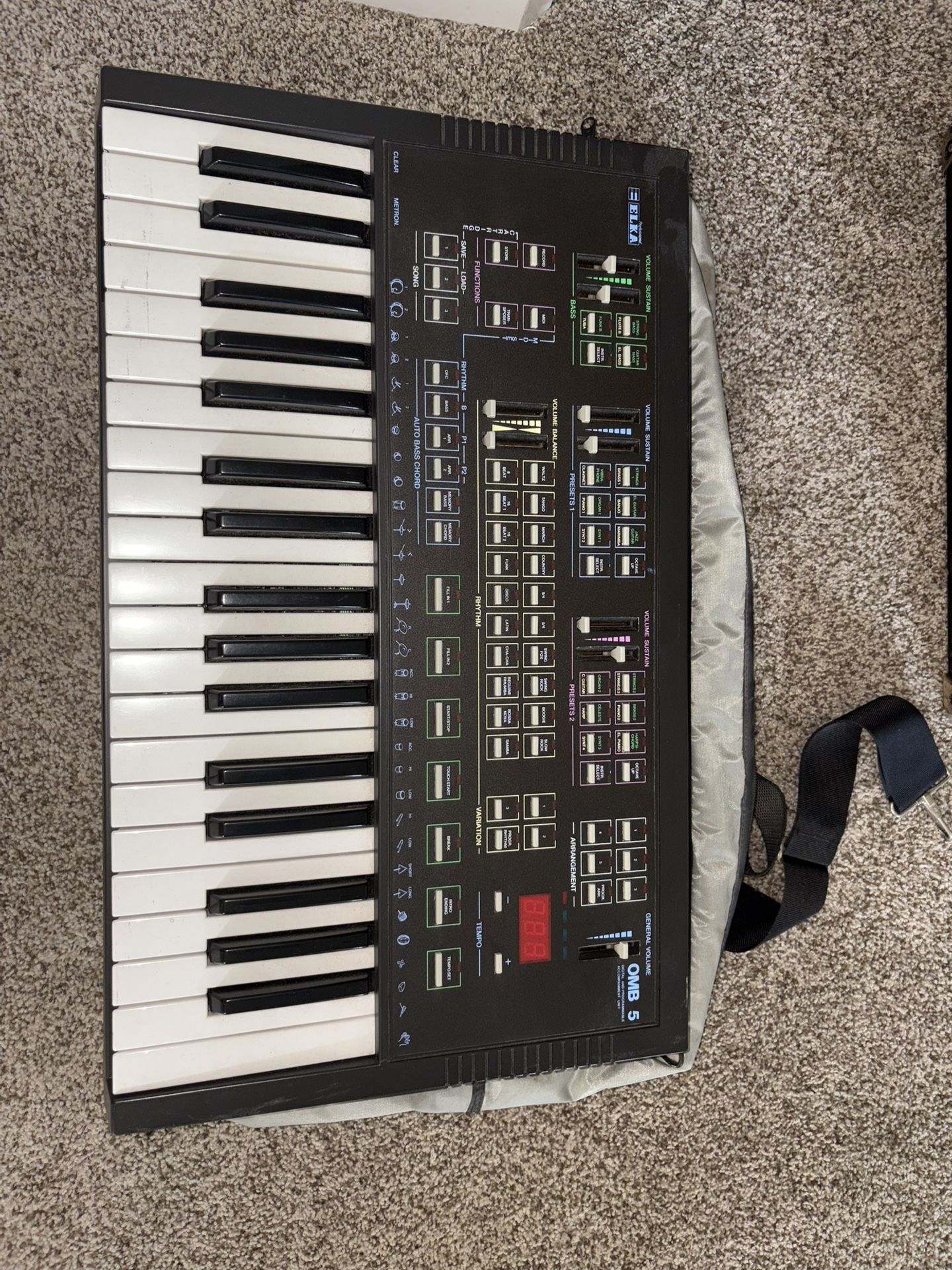 1985 ELKA OMB 5 ITALIAN DISCO DRUM MACHINE / SYNTH