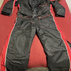Vintage 70’s Yamaha Snowmobile Suit With Helmet 