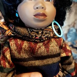 Kingstate porcelain African American doll