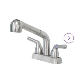 Awelife Dual-Handle ABS Plastic Pull-Out Faucet *BRAND NEW*