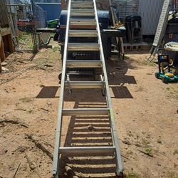 Escalera 24 Pies Extendible Aluminio,  24 Ft Ladder Extender Aluminum 