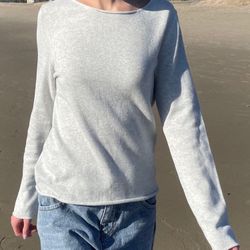 Brandy Melville Stella Cotton Grey Sweater