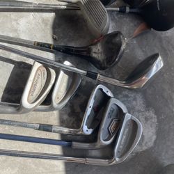 Golf clubs mixed lot in used