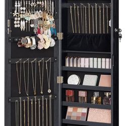 SONGMICS Mirror Jewelry Cabinet