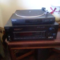 Sony Receiver And Turntable 