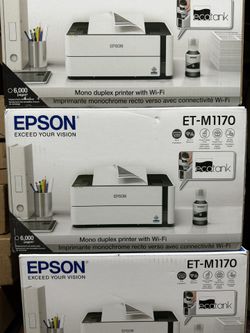 Epson EcoTank ET-M1170 Wireless Monochrome (Black & White) Supertank Printer NEW