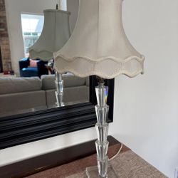 Lucite Vintage Art Deco Lamp with Shade