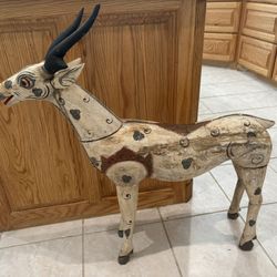 Wooden Decorative Antelope