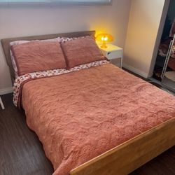 Full MCM Solid Wood Bed Frame
