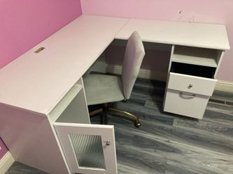 Desk with chair