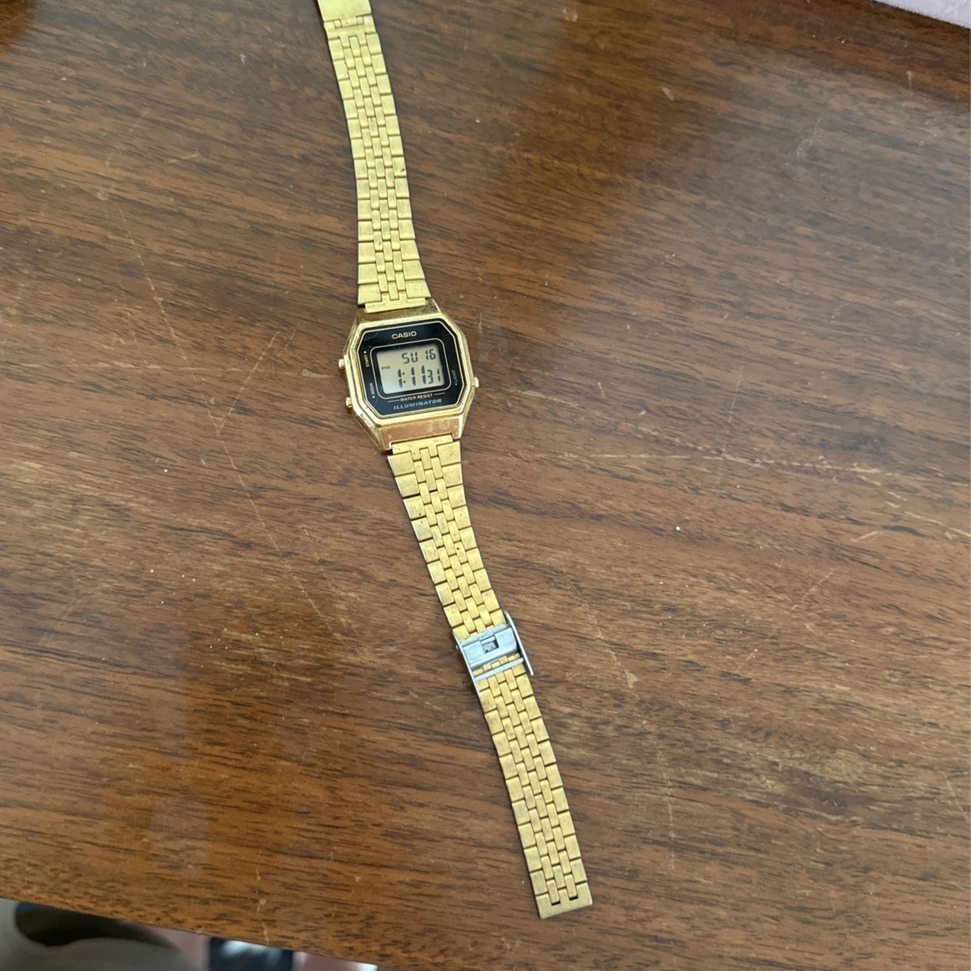 Gold Casio Watch