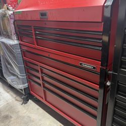 Husky 52” Red Matte Steel Tool Box 