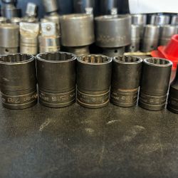 Snap On 1/2 Shallow SAE 12 Point Socket 