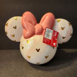 Celebrate Together Disney's Mickey Head Ceramic Marbled Sitabout Table Decor New With Tags